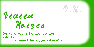 vivien moizes business card